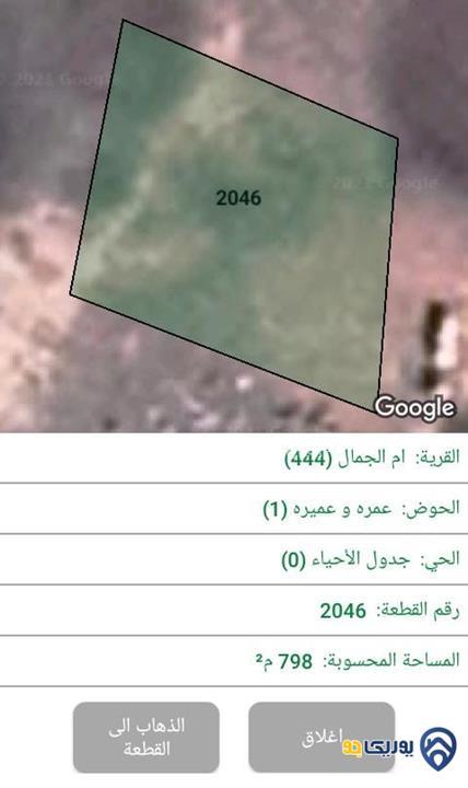 ارض مساحة 798م للبيع في البادية الشمالية-المفرق
