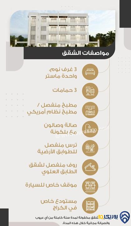 شقق سوبر ديلوكس طوابق مختلفة ومساحات من 116م الى 168م للبيع في مرج الحمام