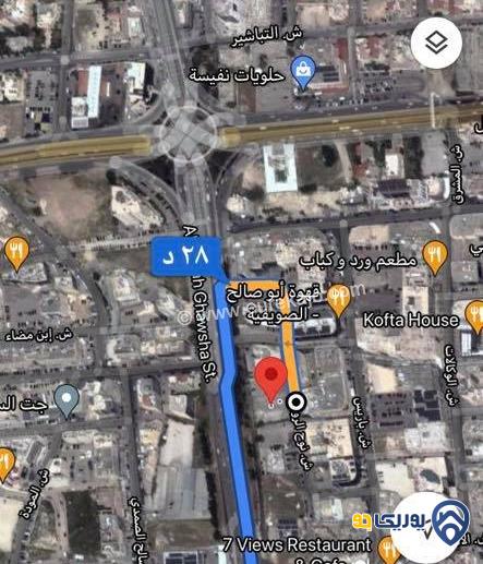 قطعة ارض تجارية مساحة 1403م للبيع في عمان-الصويفية